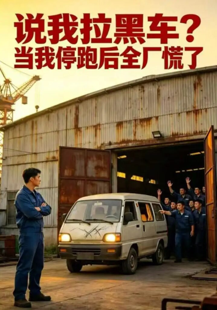 说我拉黑车？当我停跑后全厂慌了
